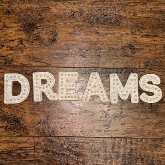 Stoney Clover Lane word Dreams patches sold as a set. - Picture 3 of 5